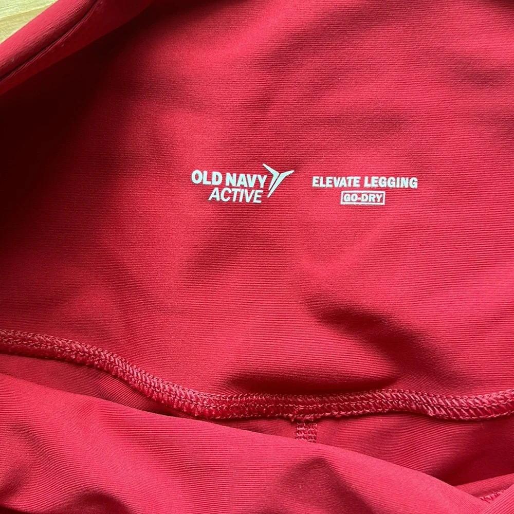 Old navy, elevate, legging, Annatto red women’s large - Picture 3 of 5